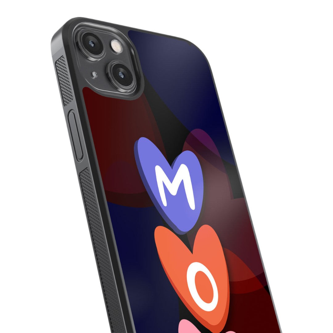 Heart Mom Glass iPhone Case for iPhone 14 Plus | Macmerise