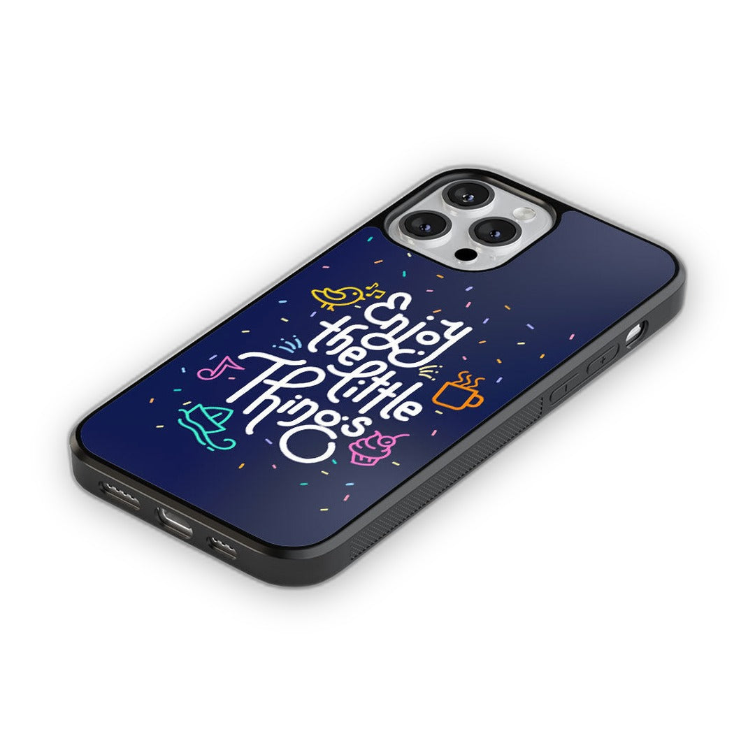 Enjoy the Little Things Glass iPhone Case for iPhone 12 Pro Max | Macmerise