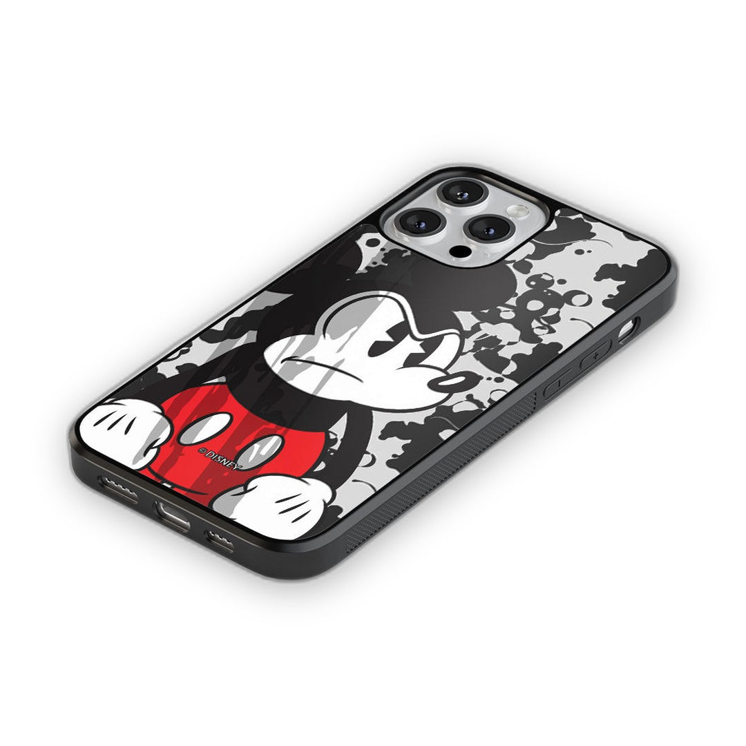 Grumpy Mickey Glass iPhone Case for iPhone 13 Pro Max | Macmerise