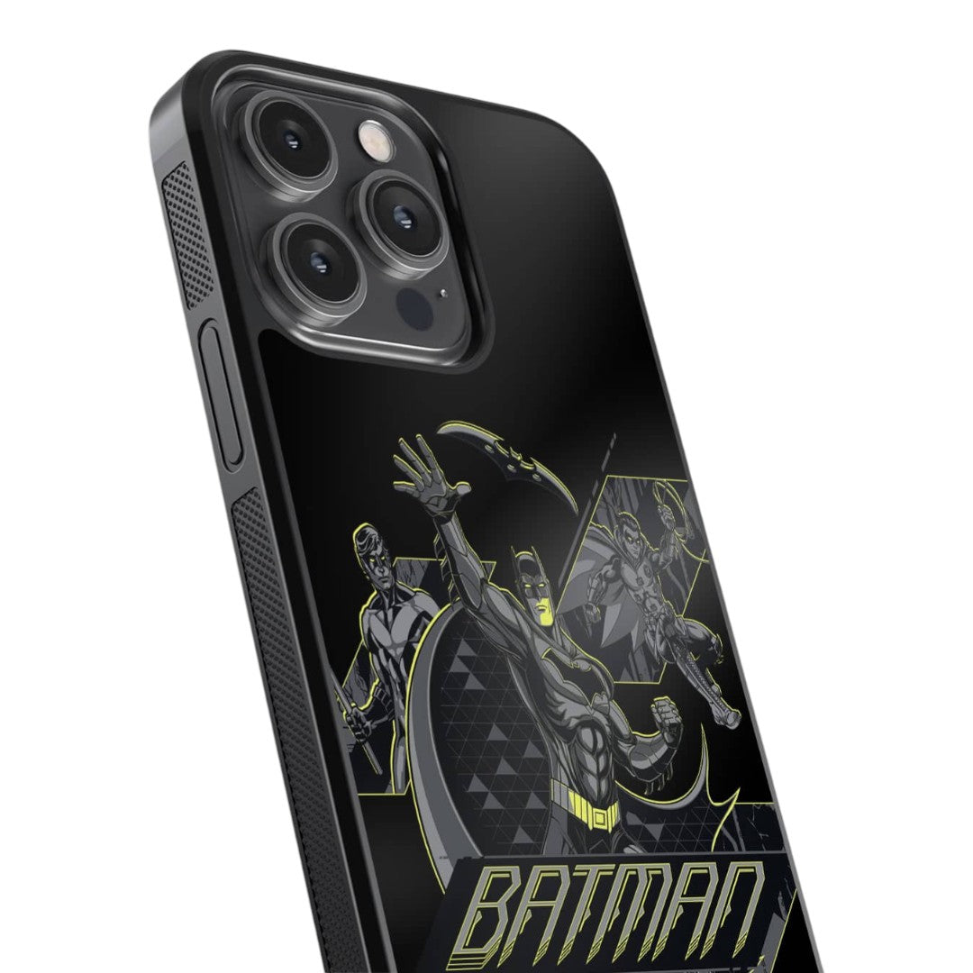 Batman Triple Threat Glass iPhone Case for iPhone 14 Pro Max | Macmerise