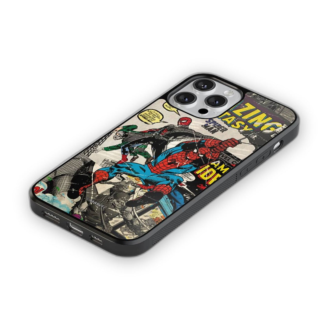 Comic Spidey Glass iPhone Case for iPhone 12 Pro Max | Macmerise