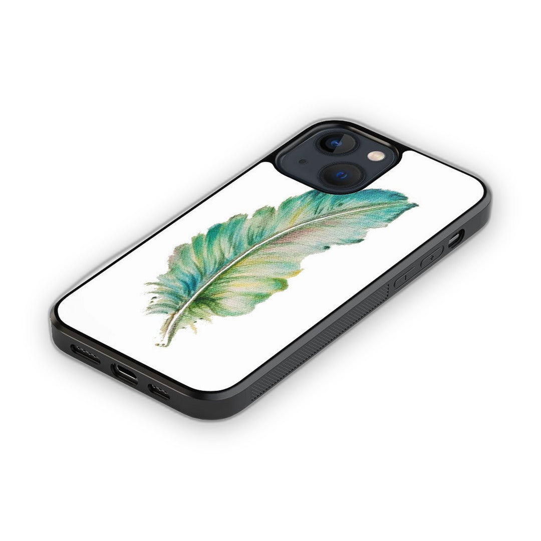 Sk Feather Art Glass iPhone Case for iPhone 13 | Macmerise