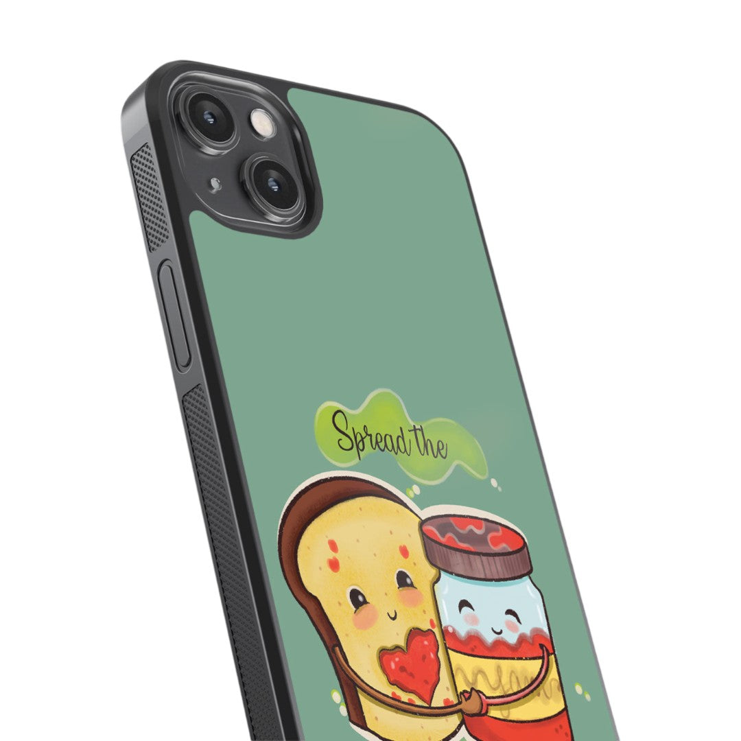 Spread the Love Glass iPhone Case for iPhone 14 Plus | Macmerise