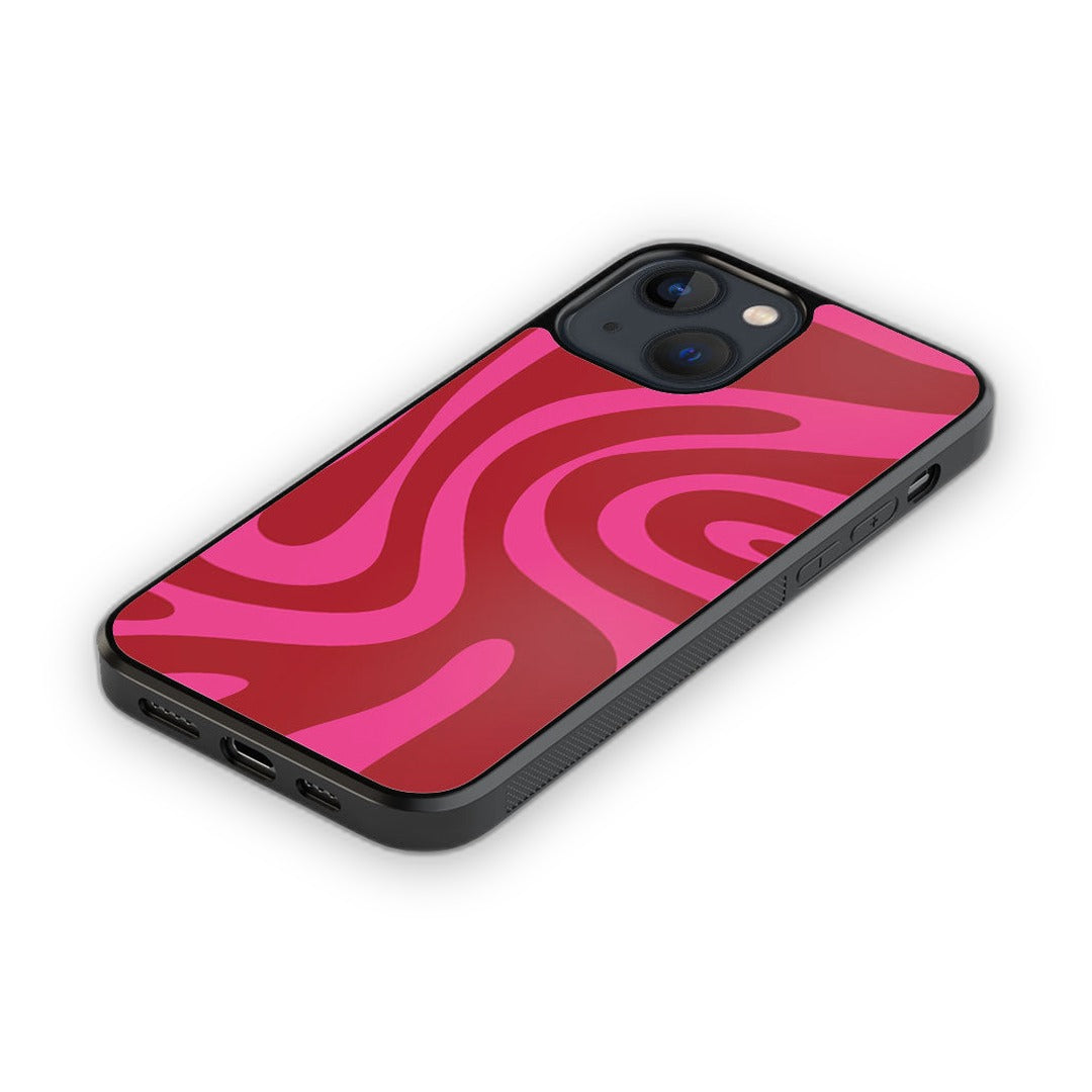 Wavy Whimsy Glass iPhone Case for iPhone 13 | Macmerise