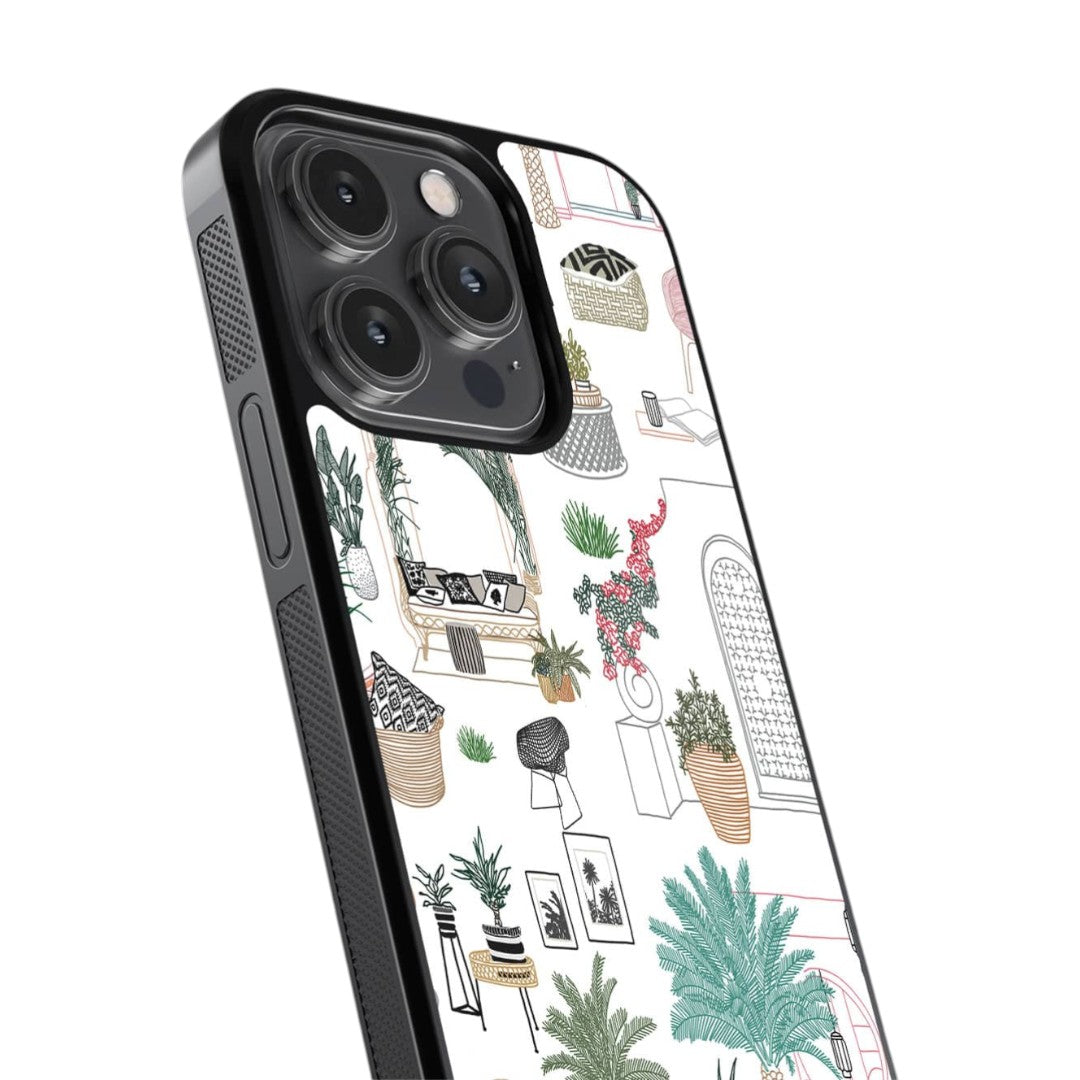 Payal Singhal Cafe Morrocco Glass iPhone Case for iPhone 14 Pro | Macmerise