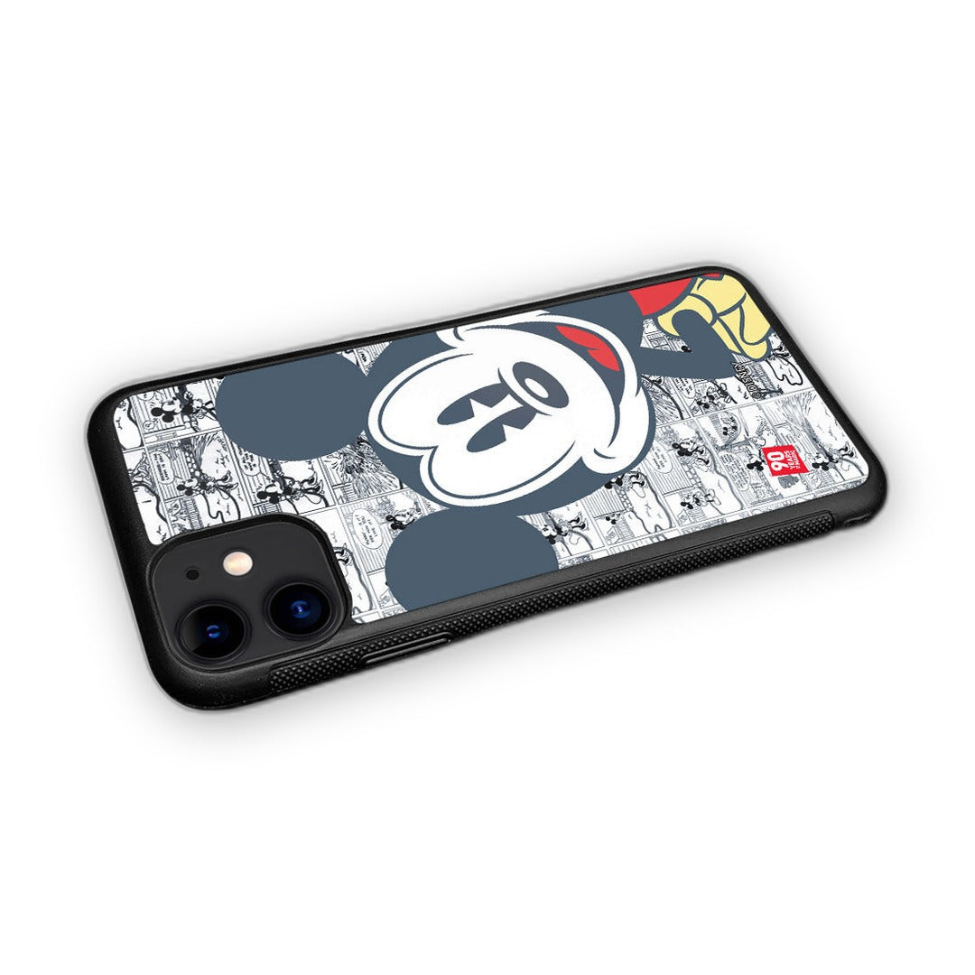Mickey Comic Strip Glass iPhone Case for iPhone 11 | Macmerise