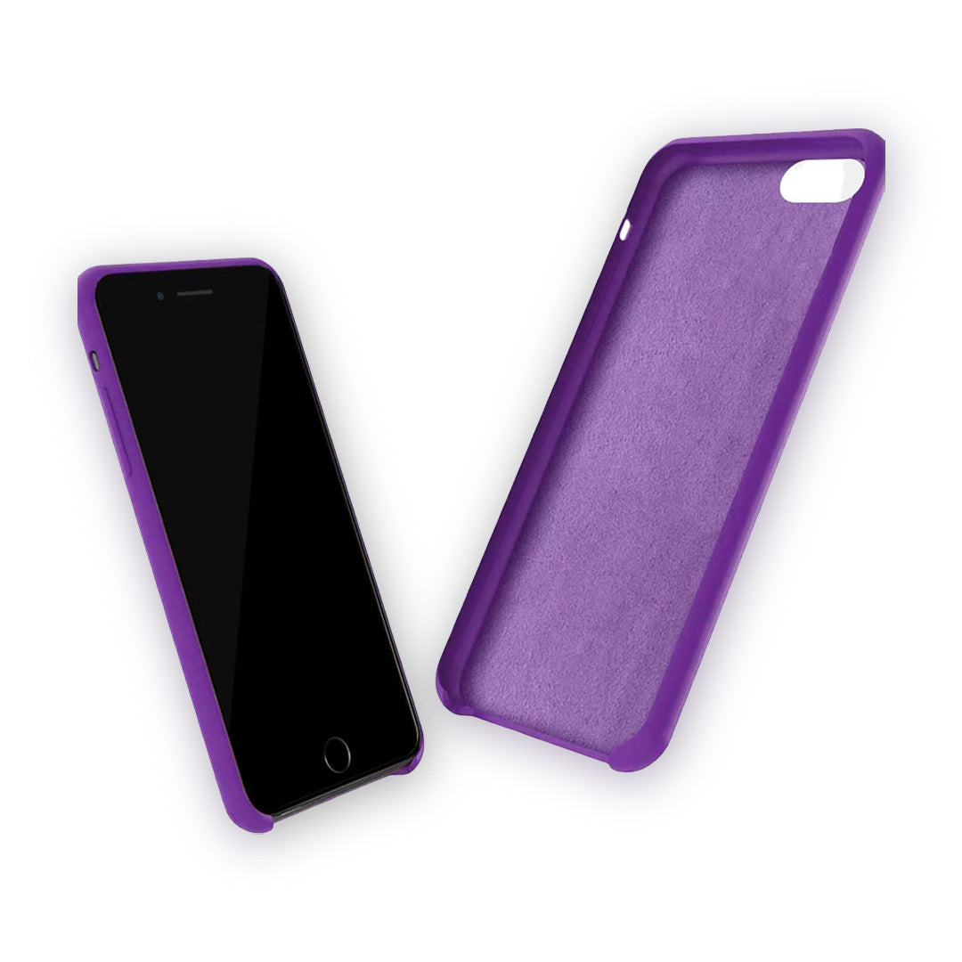 Basics iPhone 7 Silicone Case Purple - back view | Macmerise