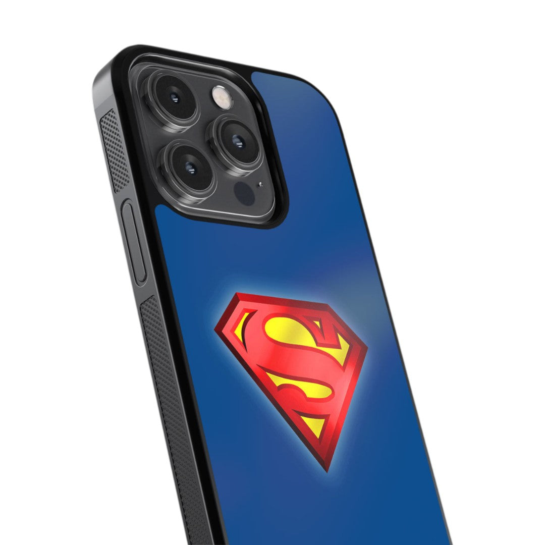 Logo Superman Glass iPhone Case for iPhone 14 Pro | Macmerise
