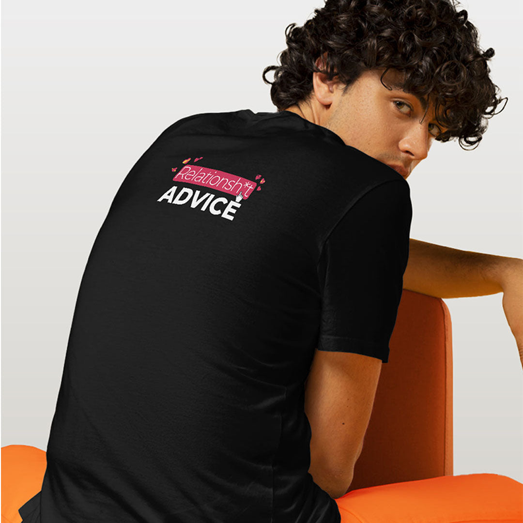 Stay Toxic Black Mens T-Shirt - back view | Macmerise