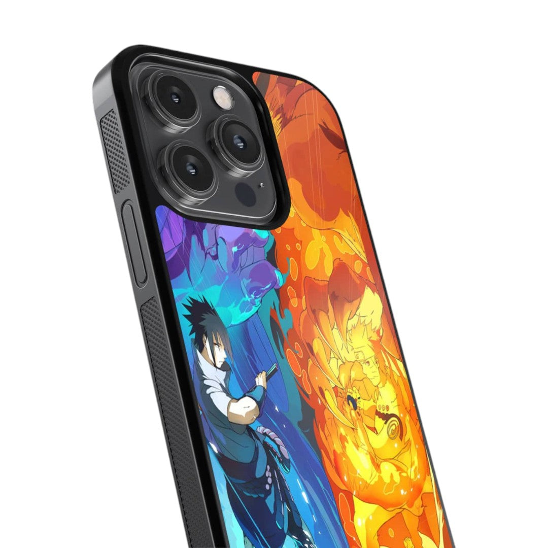 Susanoo Vs Kurama Glass iPhone Case for iPhone 14 Pro | Macmerise