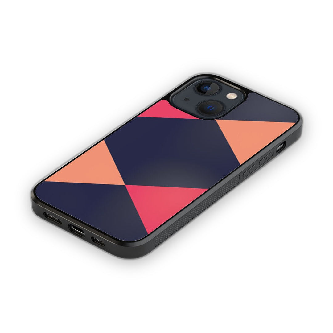 Criss Cross Pink Glass iPhone Case for iPhone 13 | Macmerise