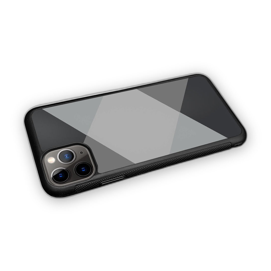 Criss Cross iPhone 11 Pro Max Cover Grey - side view | Macmerise
