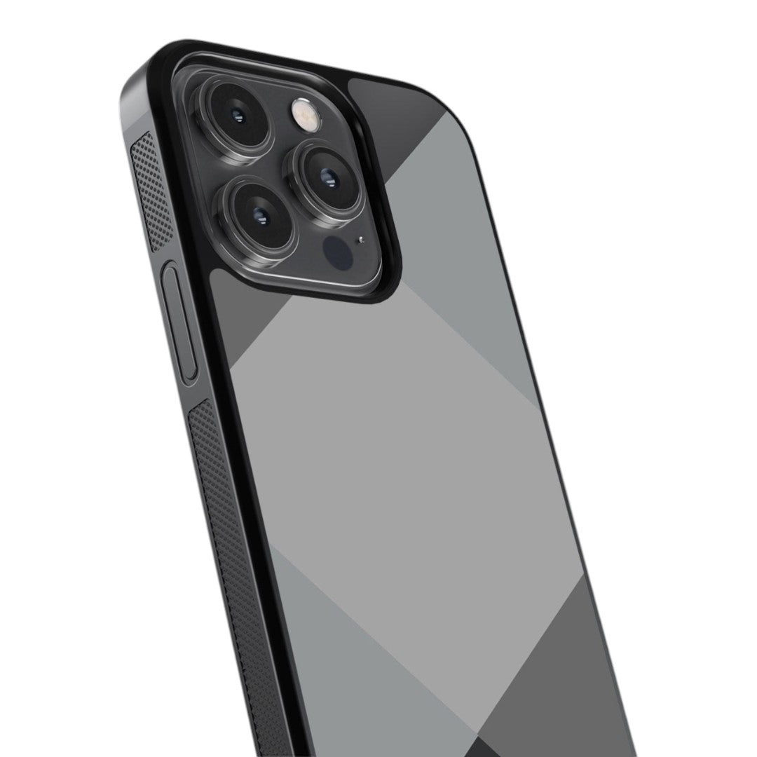 Criss Cross Grey Glass iPhone Case for iPhone 14 Pro | Macmerise