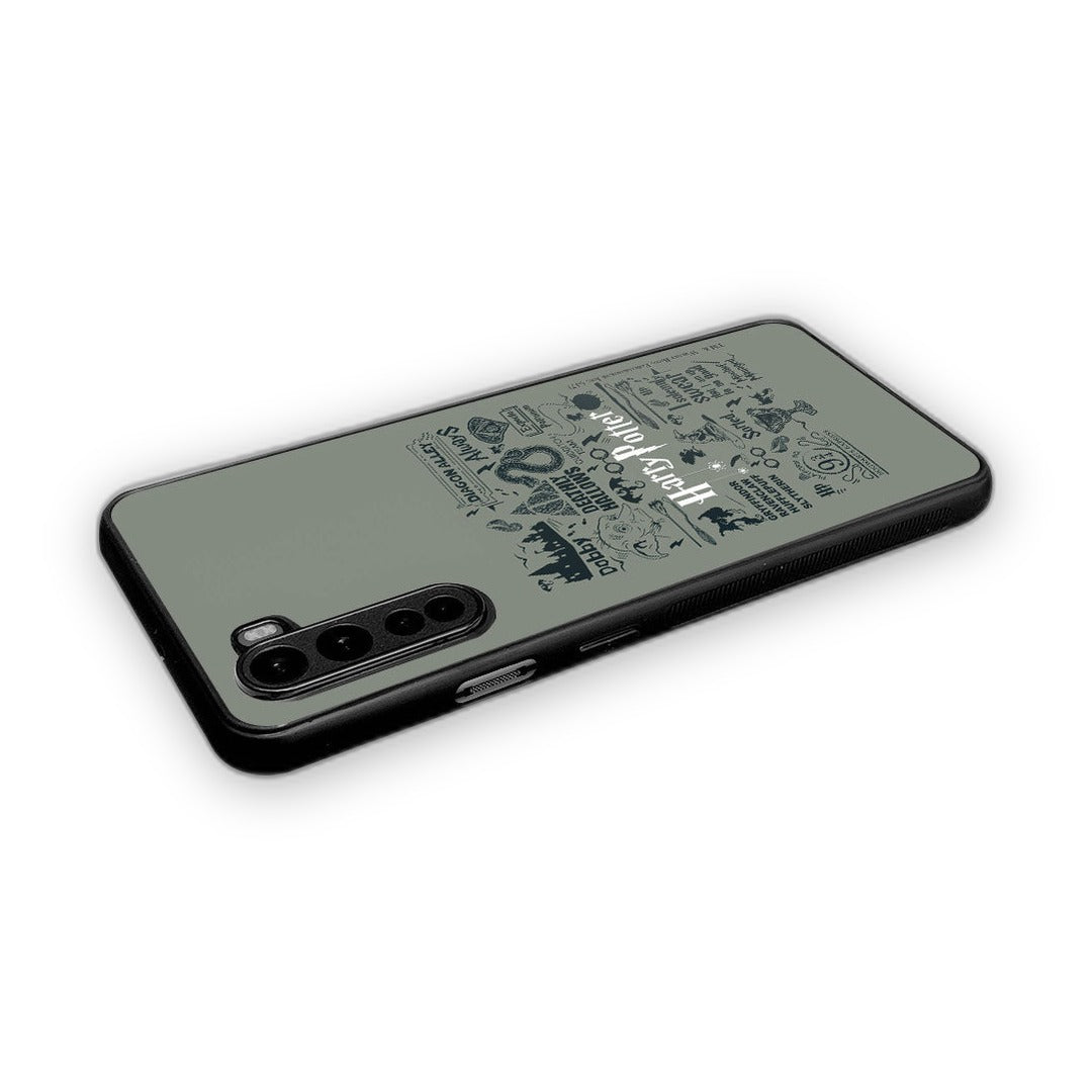 Harry Potter Infographic Grey Phone Case for OnePlus Nord | Macmerise