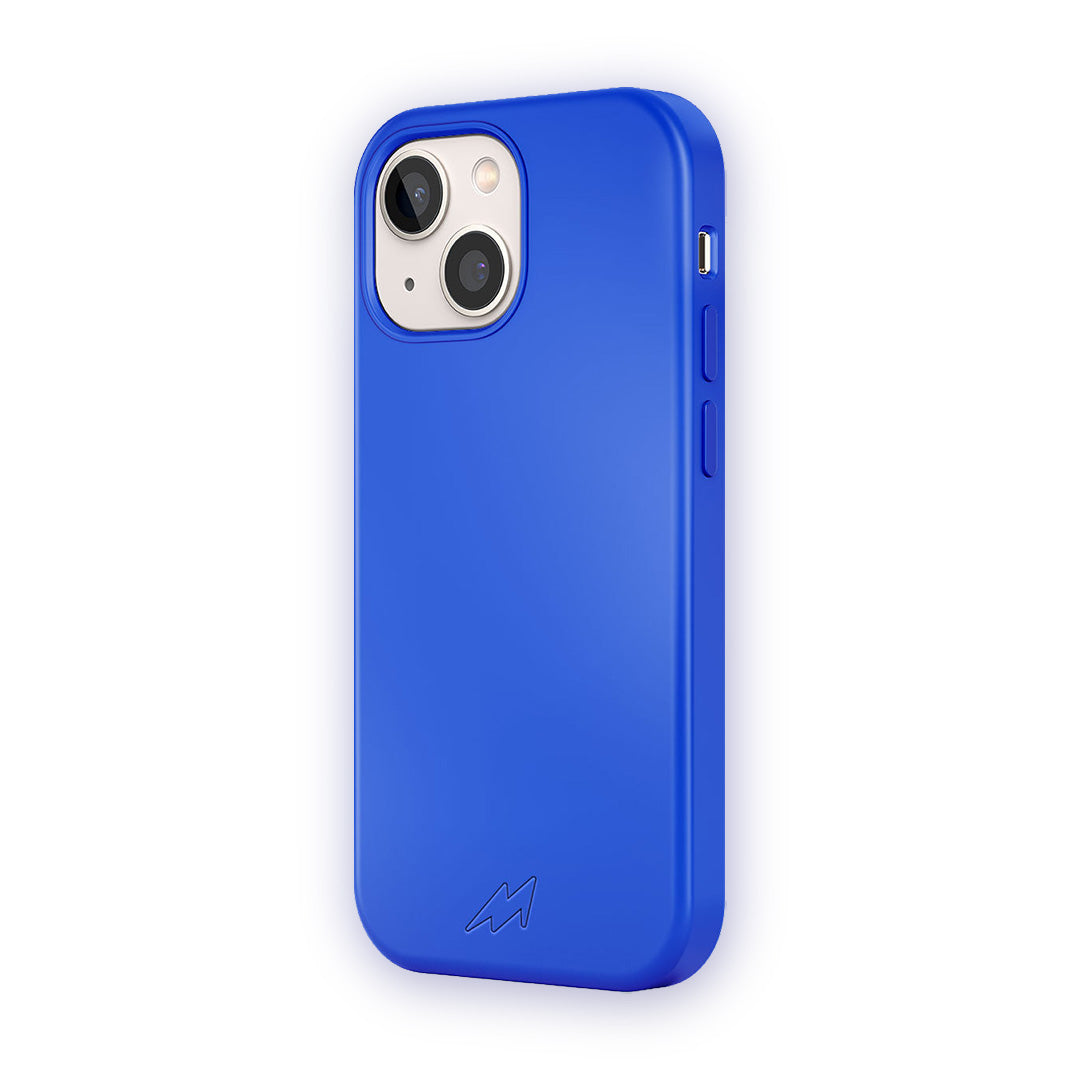 Basics Glass iPhone Case for iPhone 12 Mini Silicone Blue | Macmerise