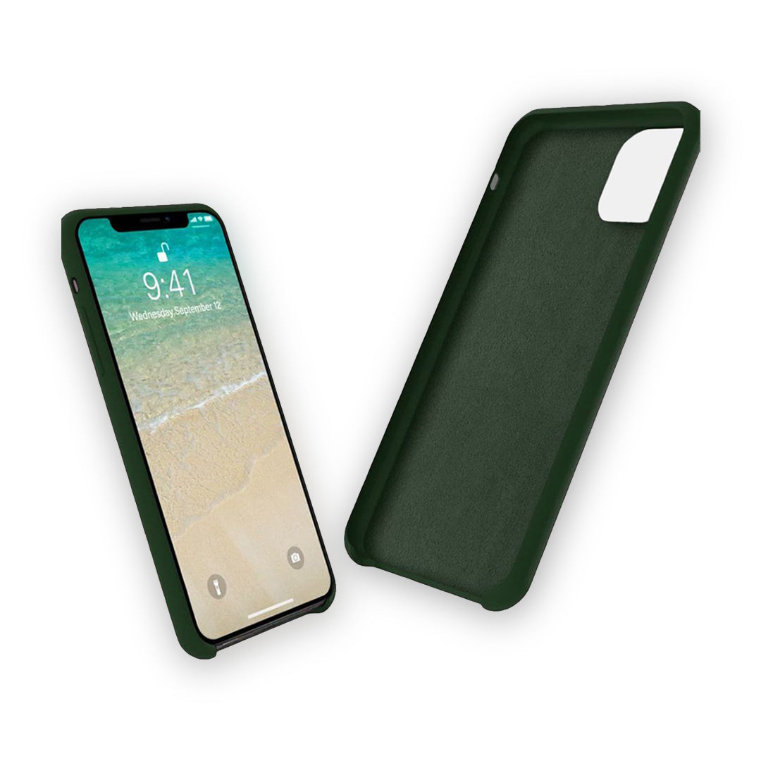 Basics iPhone 11 Pro Silicone Case Olive Green | Macmerise