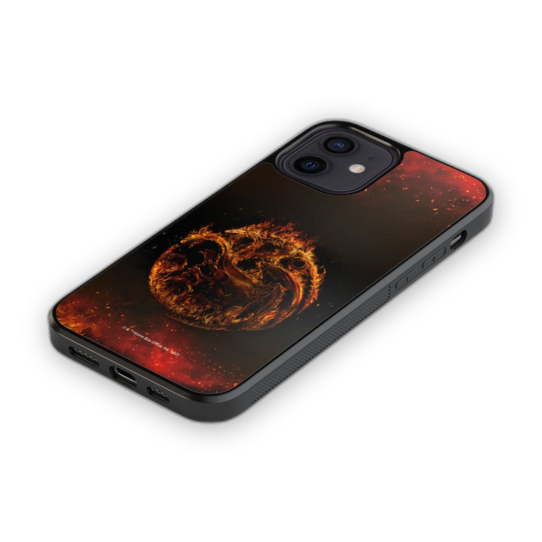 Targaryen Sigil Fire Glass iPhone Case for iPhone 12 | Macmerise