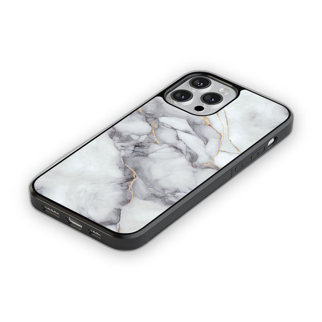 Ivory Quartz Glass iPhone Case for iPhone 13 Pro | Macmerise