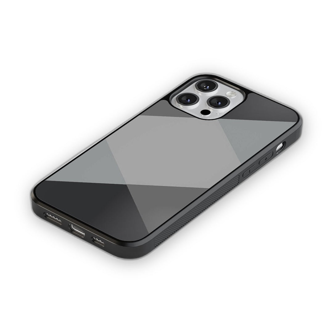 Criss Cross Grey Glass iPhone Case for iPhone 12 Pro | Macmerise