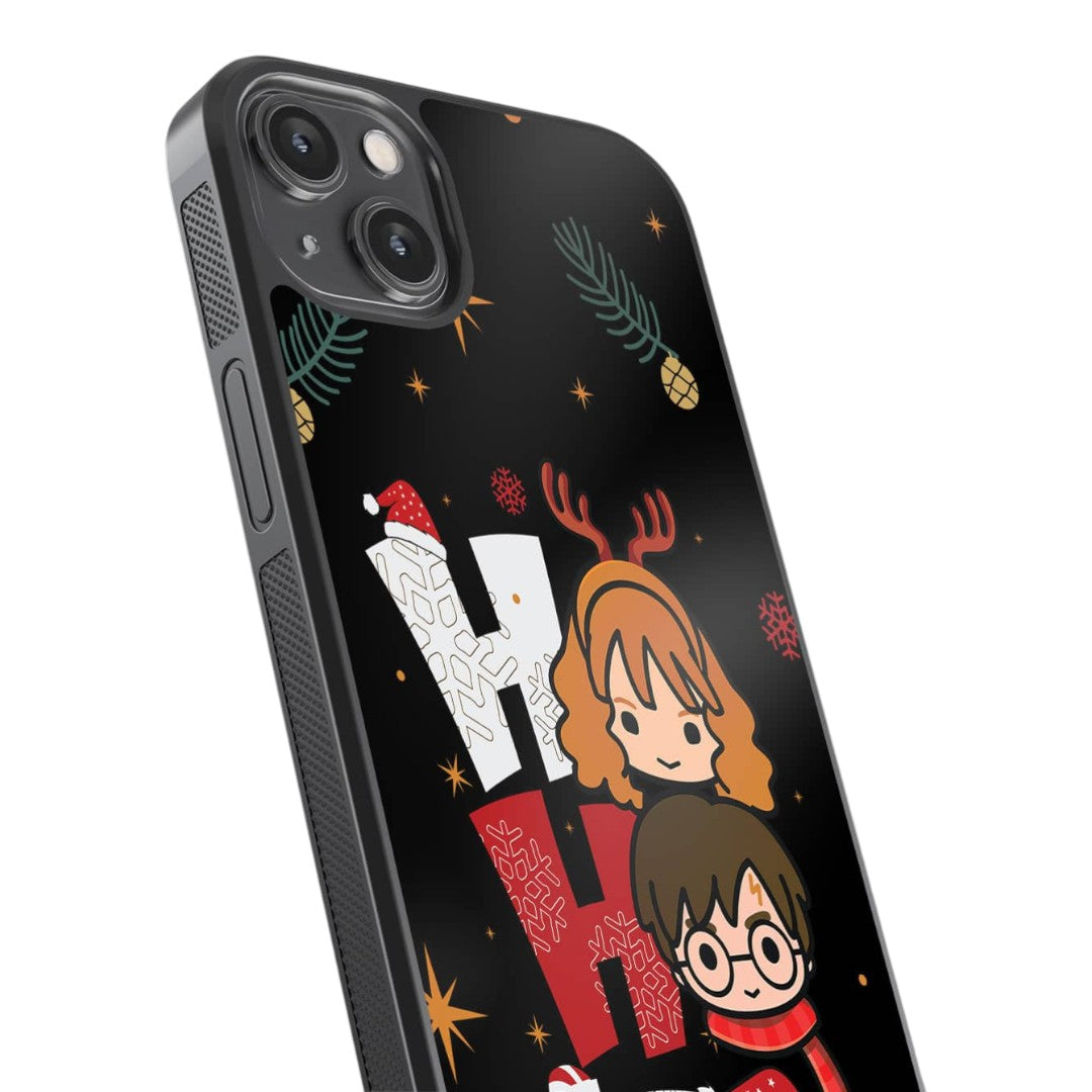 Harry Potter Ho Ho Ho Glass iPhone Case for iPhone 14 Plus | Macmerise