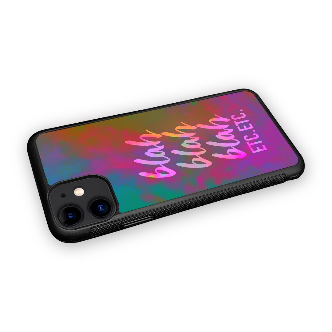 Blah Blah Glass iPhone Case for iPhone 11 | Macmerise