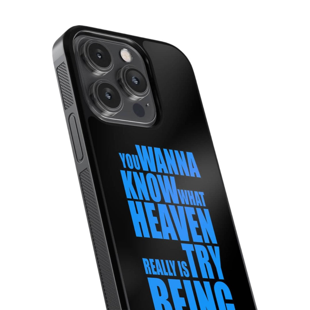Try Being God Glass iPhone Case for iPhone 14 Pro | Macmerise
