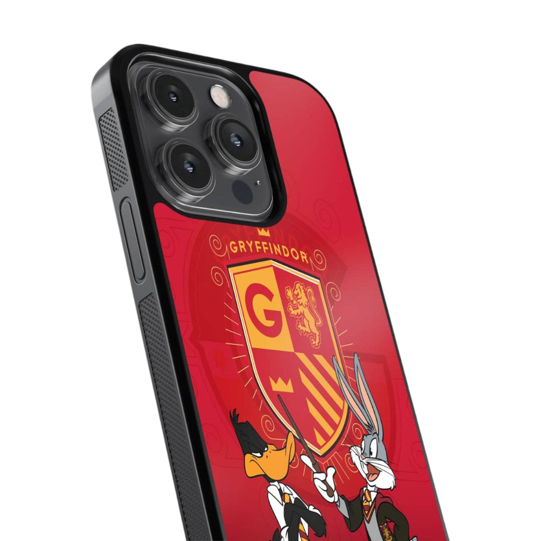 Looney Gryffindor Glass iPhone Case for iPhone 14 Pro | Macmerise