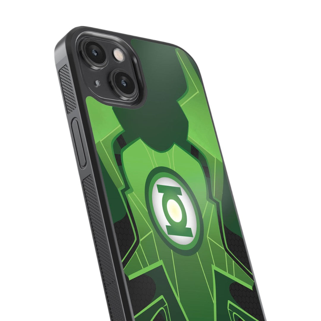 Suit Up Green Lantern Glass iPhone Case for iPhone 14 | Macmerise