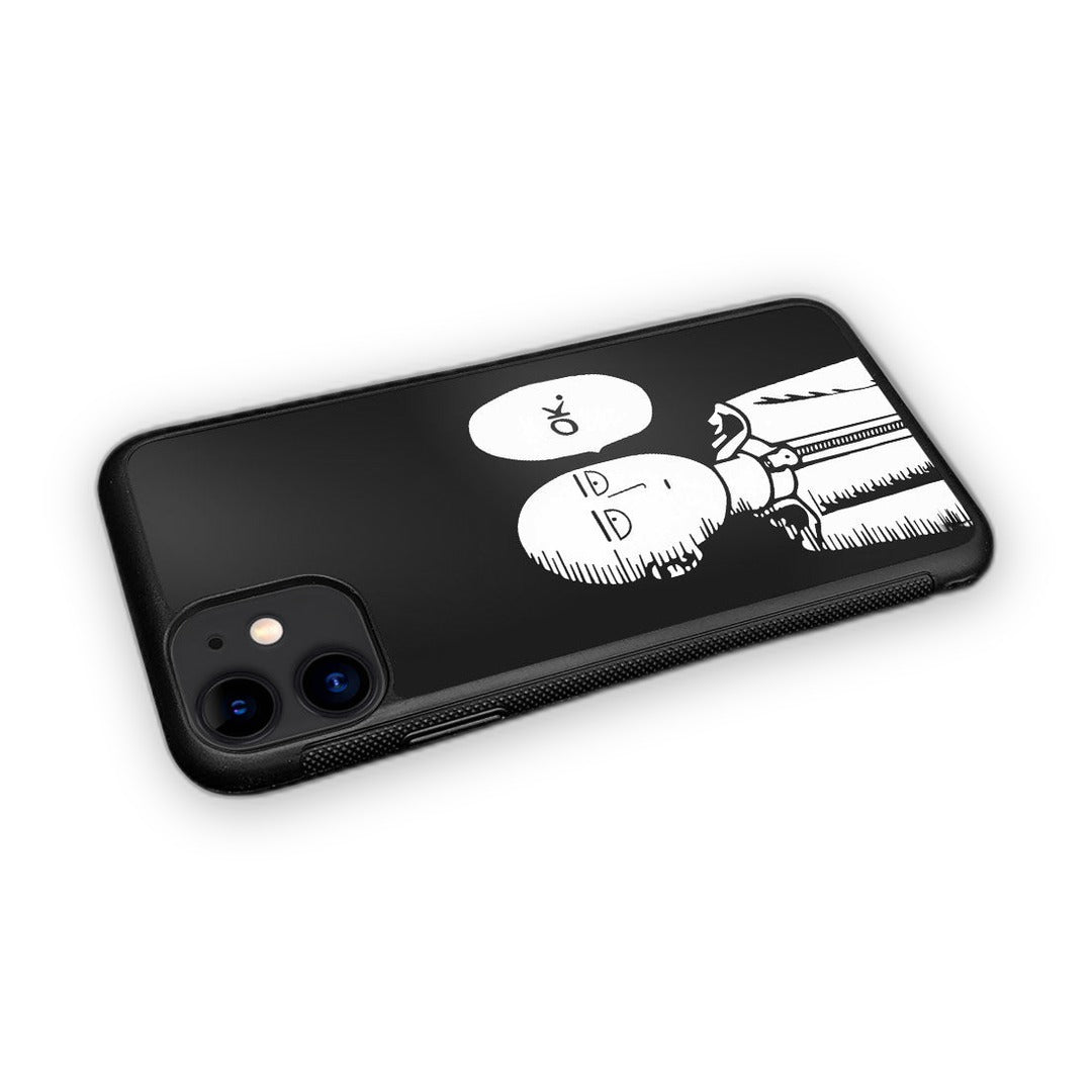 Saitama Not Impressed Glass iPhone Case for iPhone 11 | Macmerise