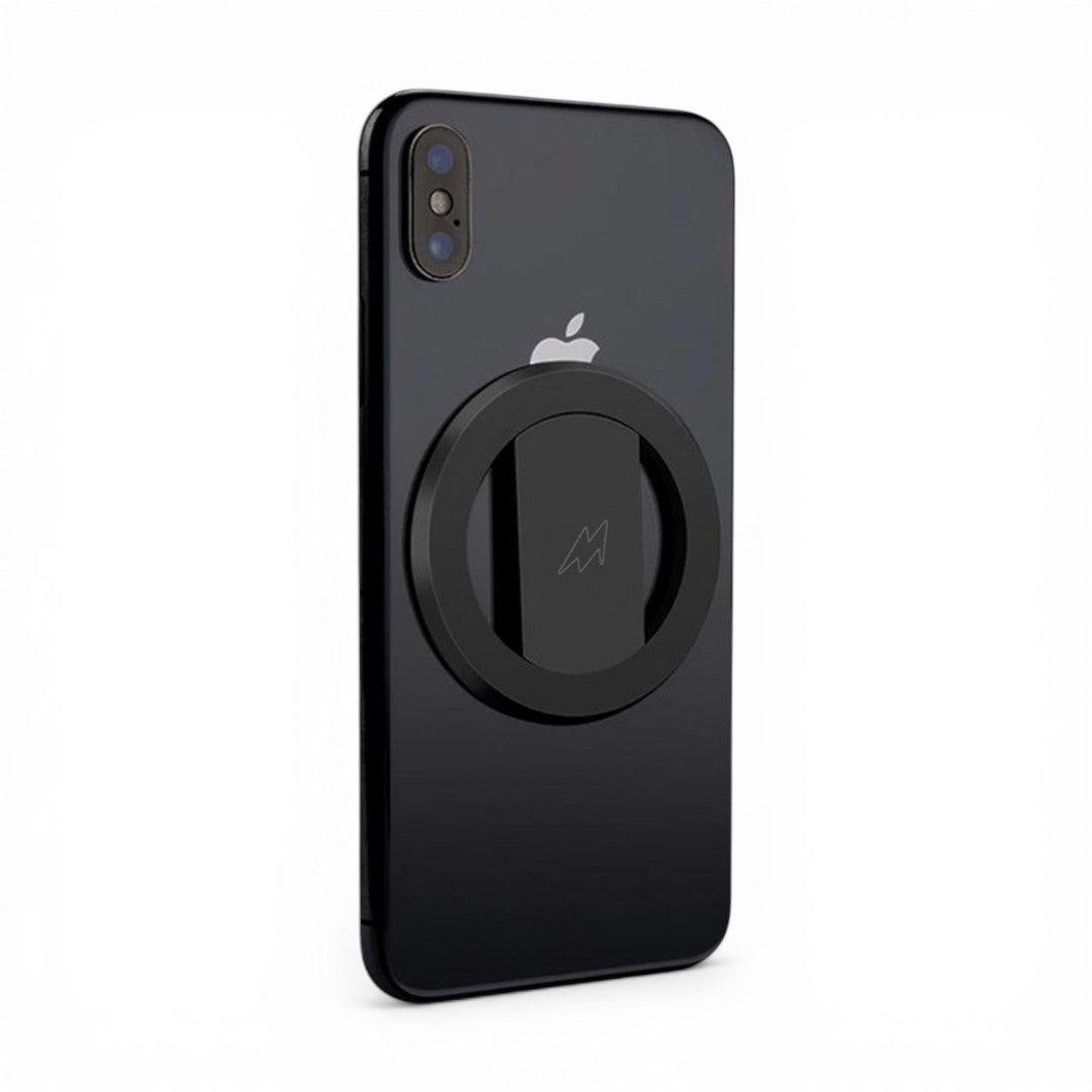 Basics - Phone Holder Snap Phone Holder Black - side view | Macmerise
