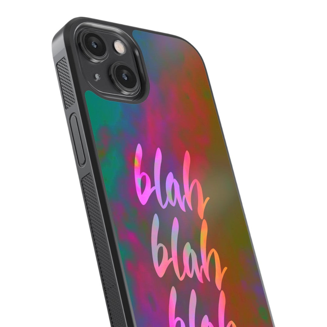 Blah Blah Glass iPhone Case for iPhone 14 | Macmerise
