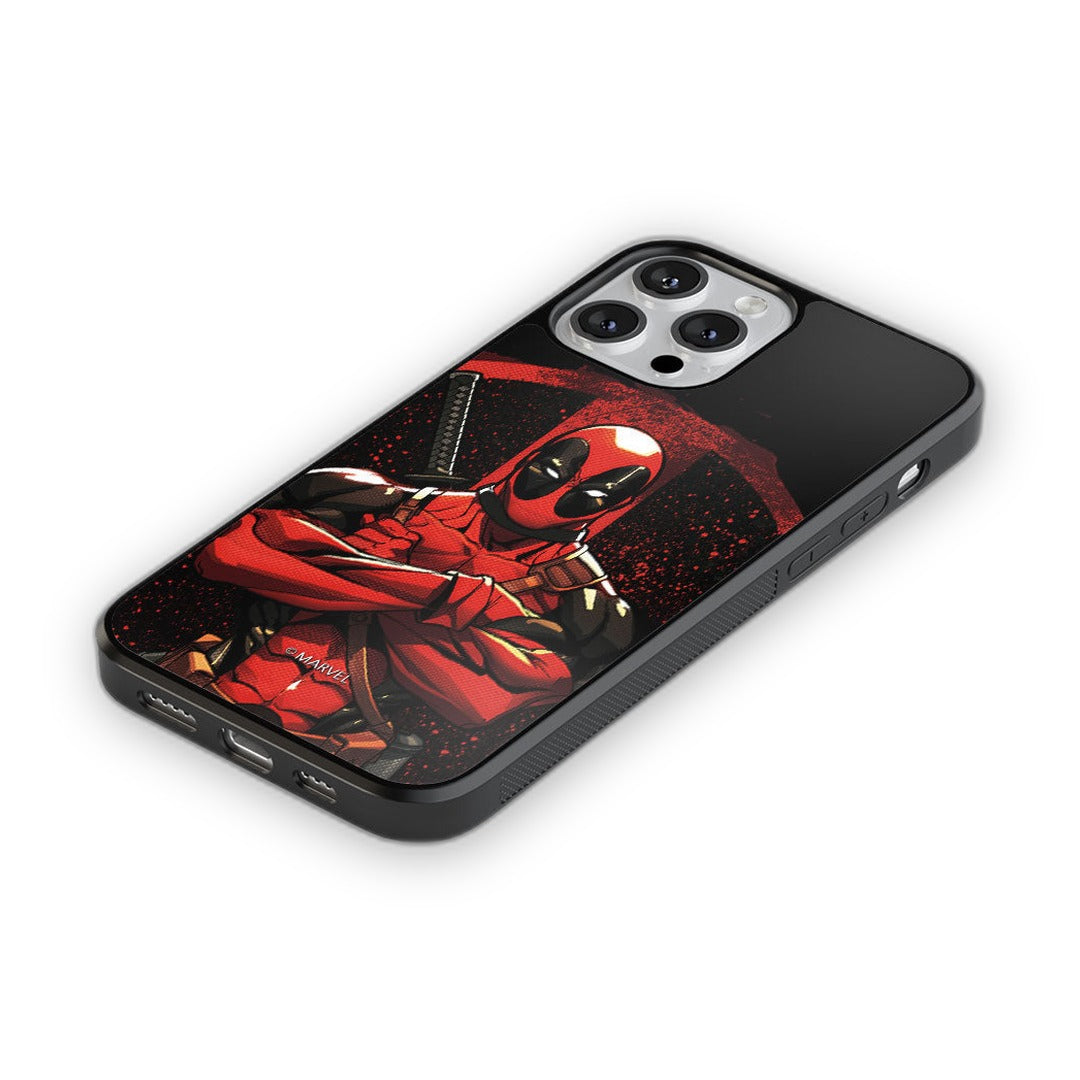 Deadpool Stance Glass iPhone Case for iPhone 13 Pro | Macmerise