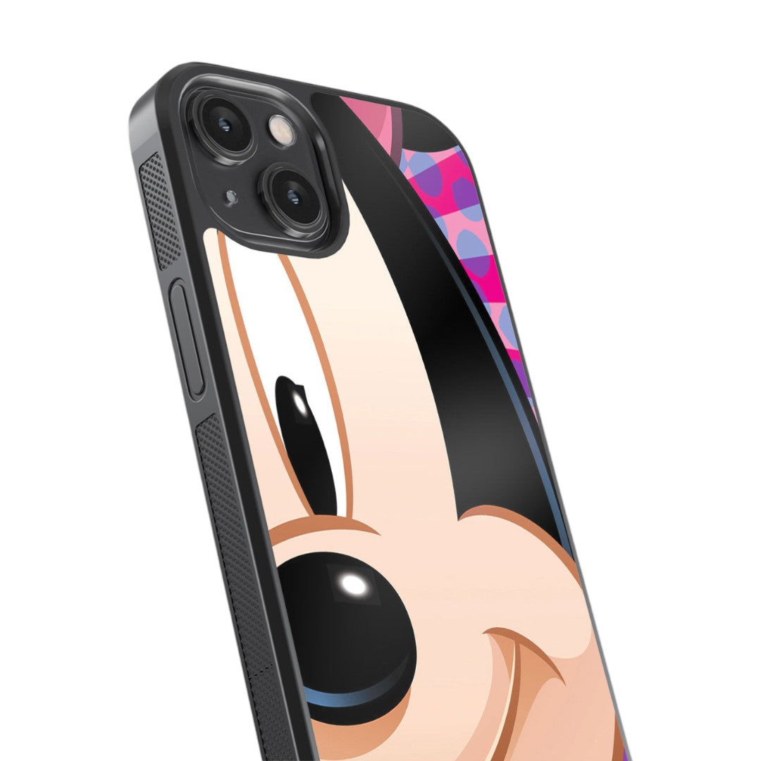 Zoom Up Minnie Glass iPhone Case for iPhone 14 | Macmerise