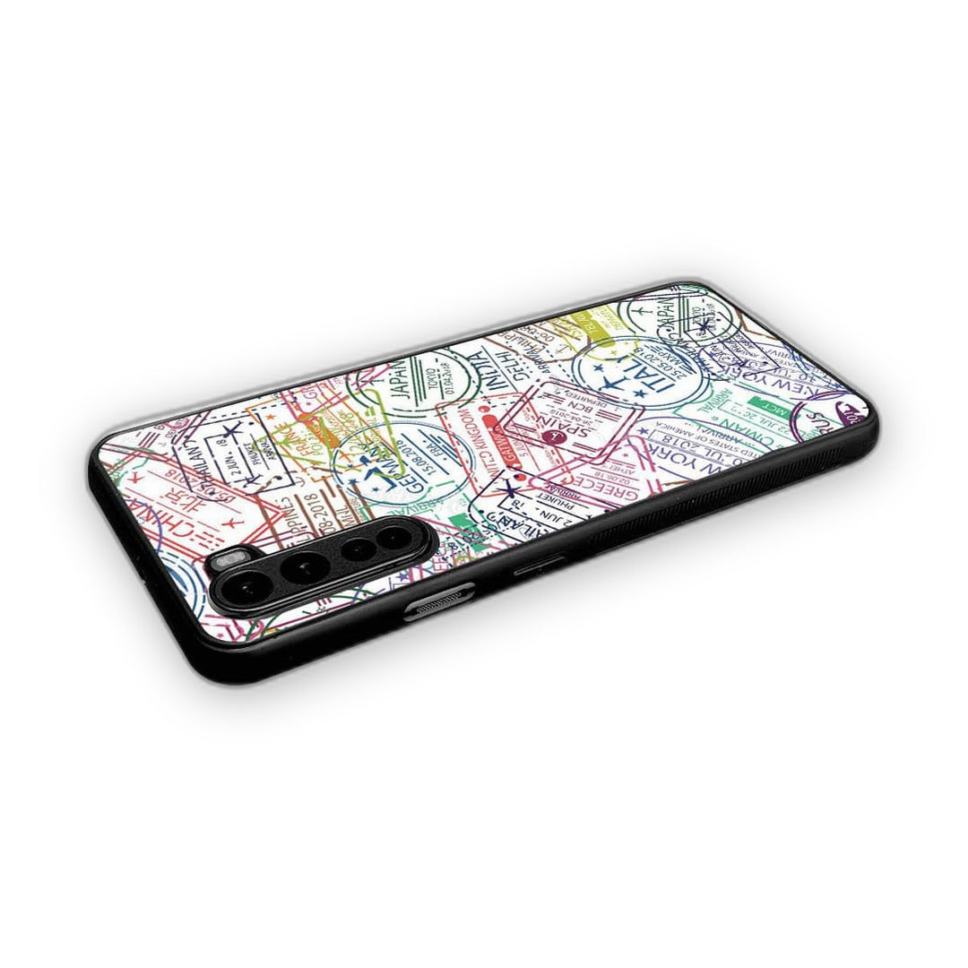Immigration Stamps White Phone Case for OnePlus Nord | Macmerise