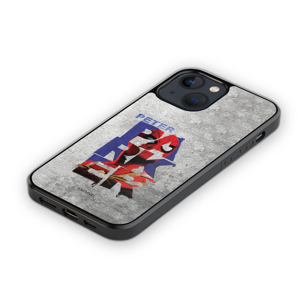 Peter Parker Grunge Glass iPhone Case for iPhone 13 | Macmerise