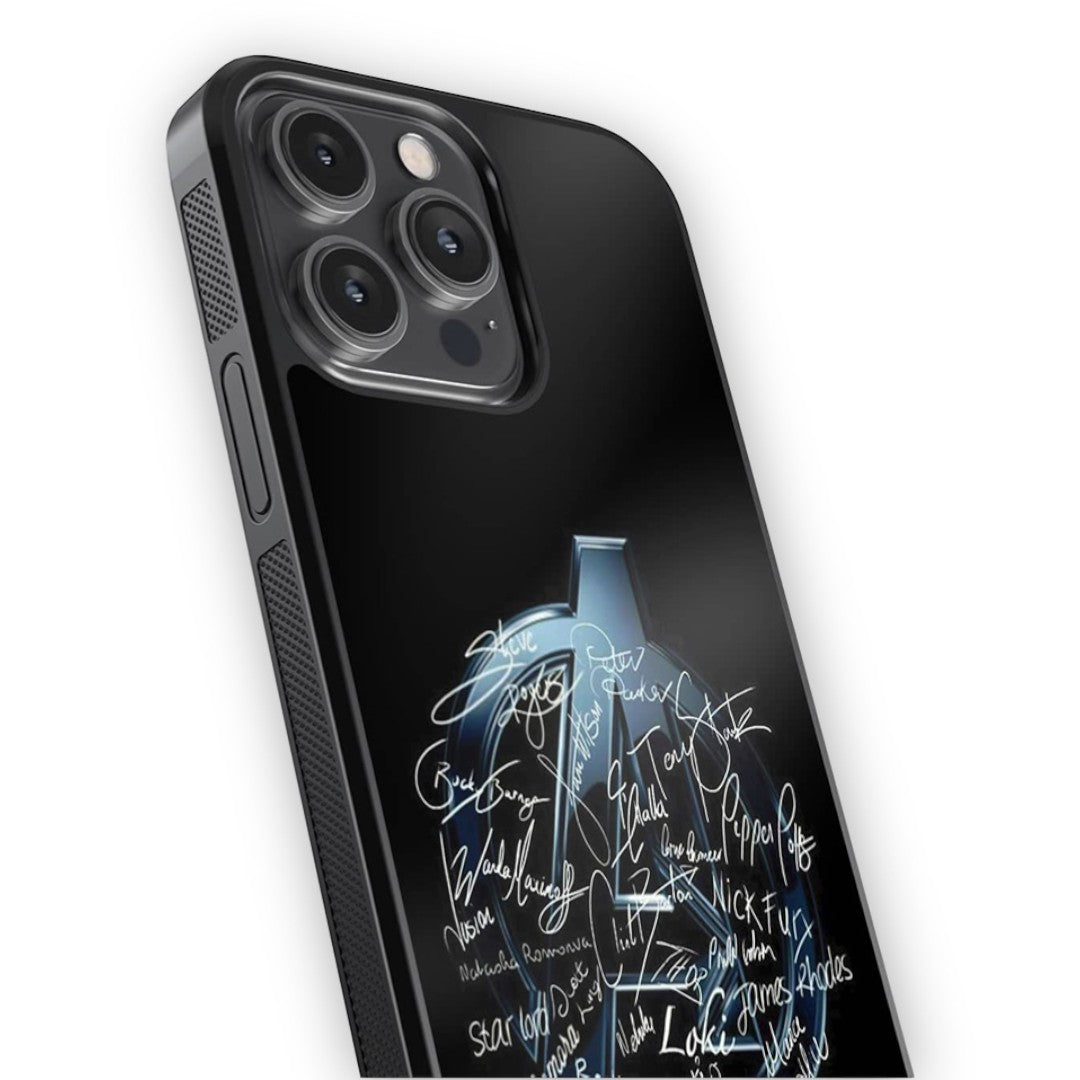 Avengers Nostalgia Glass iPhone Case for iPhone 14 Pro Max | Macmerise