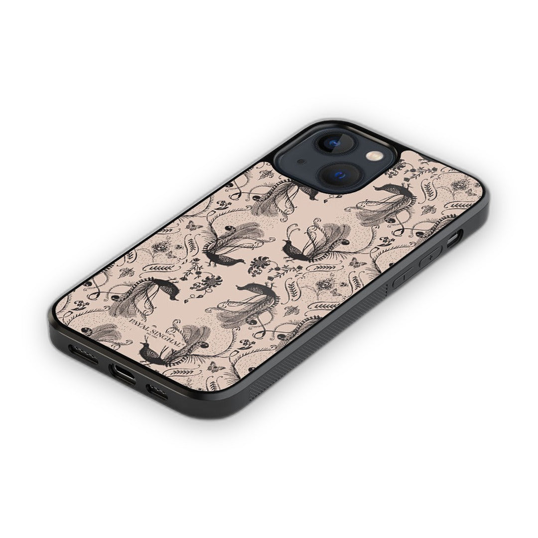 Payal Singhal Blush Arabic Jannat Glass iPhone Case for iPhone 13 Mini | Macmerise