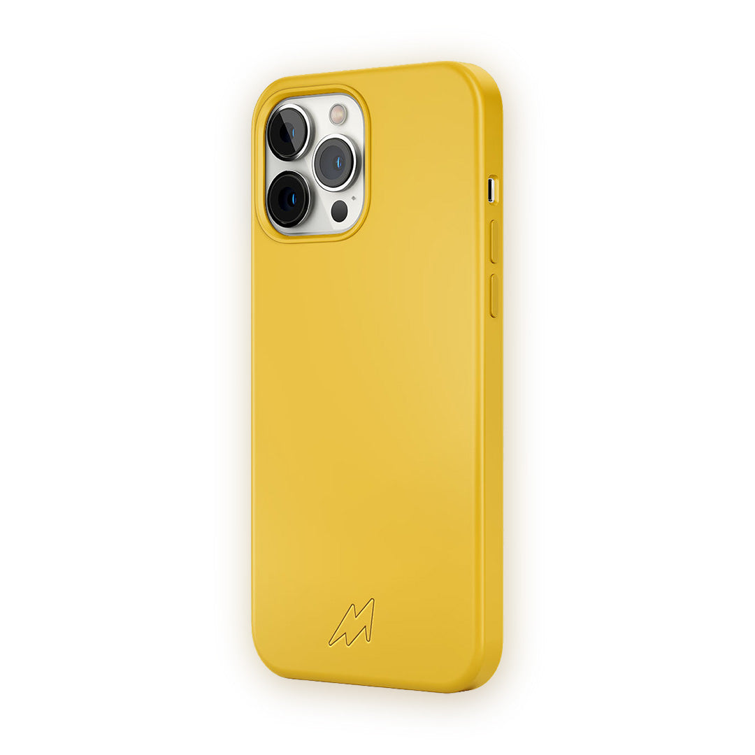 Basics iPhone 12 Pro Max Magsafe Silicone Case Yellow | Macmerise