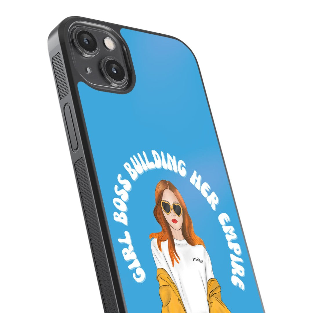 Girl Boss Building Empire Glass iPhone Case for iPhone 14 Plus | Macmerise