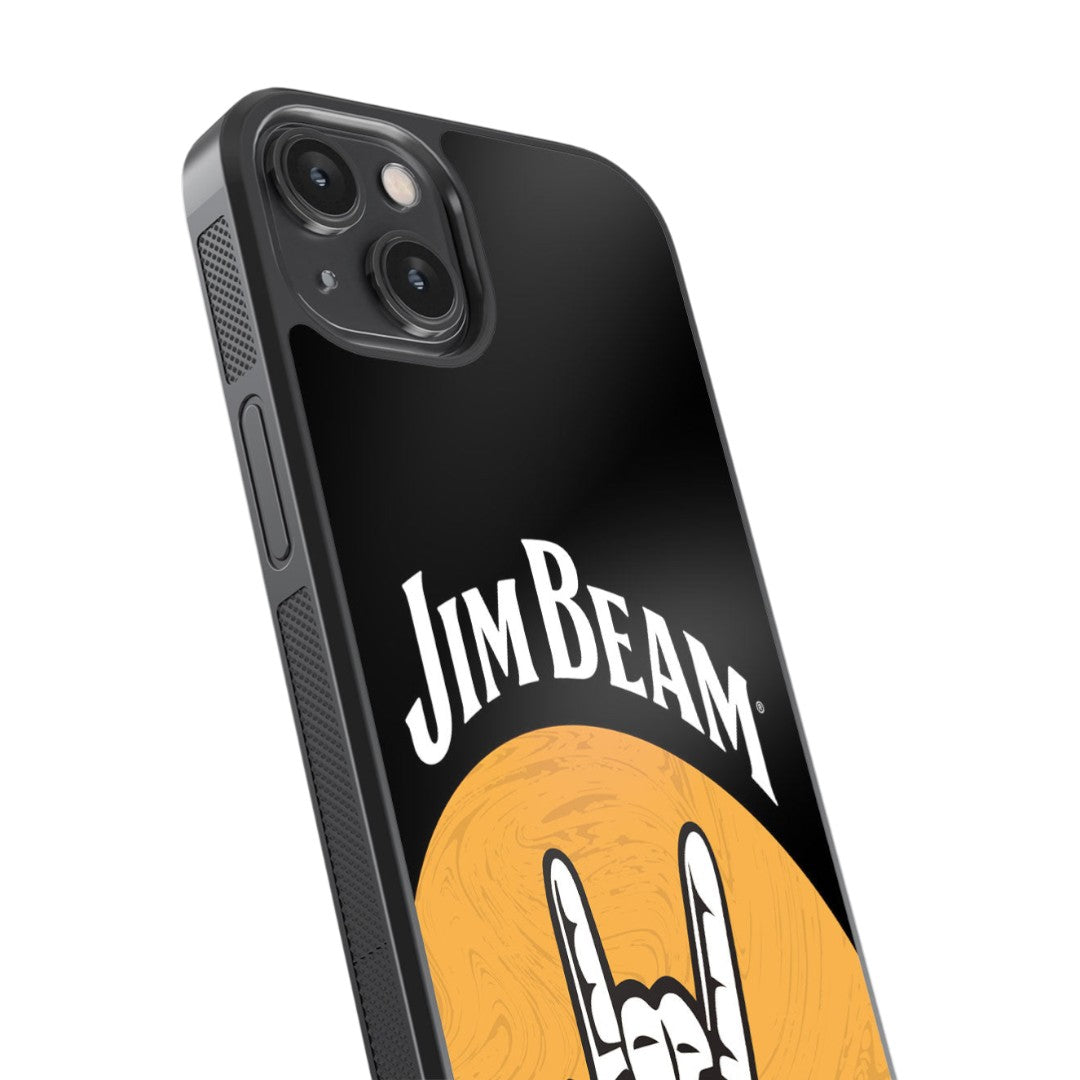 Jim Beam Rock Swag Black Glass iPhone Case for iPhone 14 | Macmerise