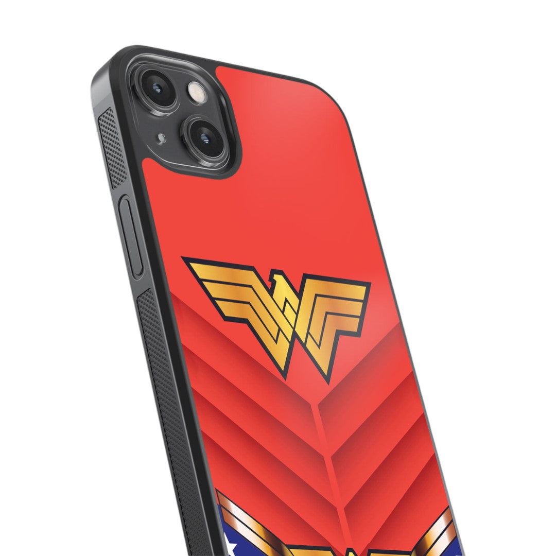 Suit Up Wonder Woman Glass iPhone Case for iPhone 14 Plus | Macmerise