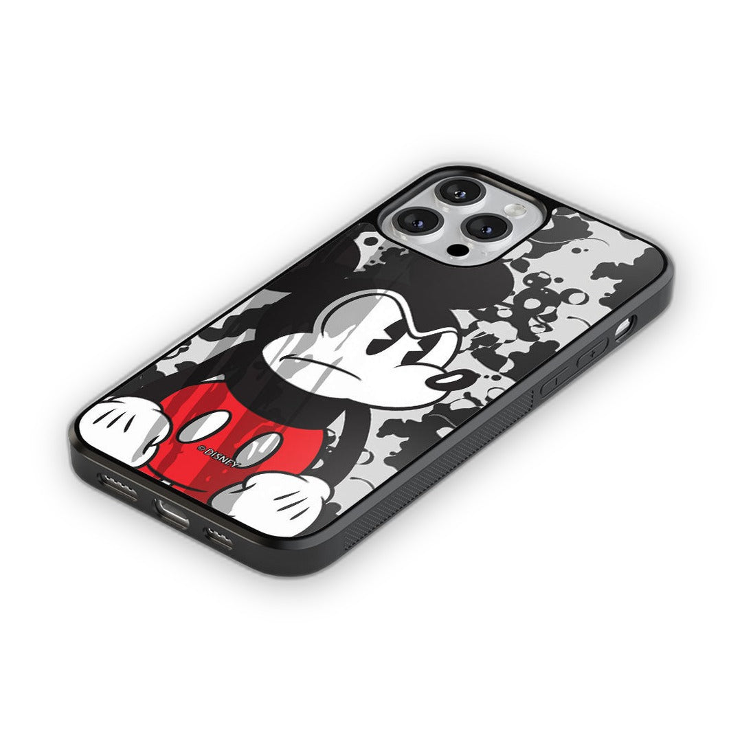 Grumpy Mickey Glass iPhone Case for iPhone 12 Pro | Macmerise