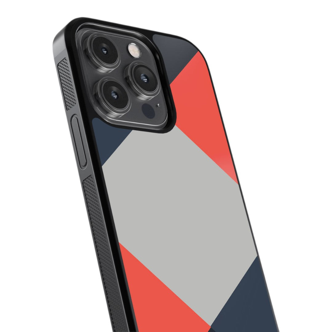 Criss Cross Coral Glass iPhone Case for iPhone 14 Pro | Macmerise