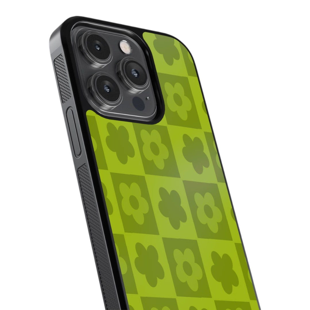 Blossom Bliss Green Glass iPhone Case for iPhone 14 Pro | Macmerise