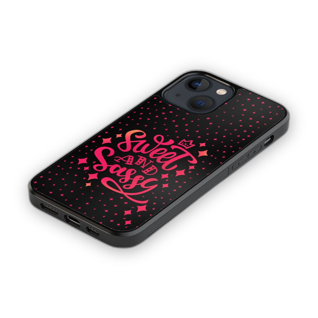 Sweet and Sassy Glass iPhone Case for iPhone 13 | Macmerise
