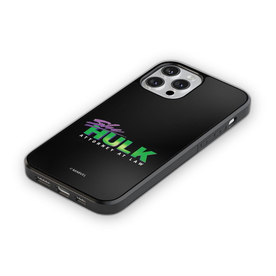 She Hulk Logo Reveal Glass iPhone Case for iPhone 13 Pro | Macmerise