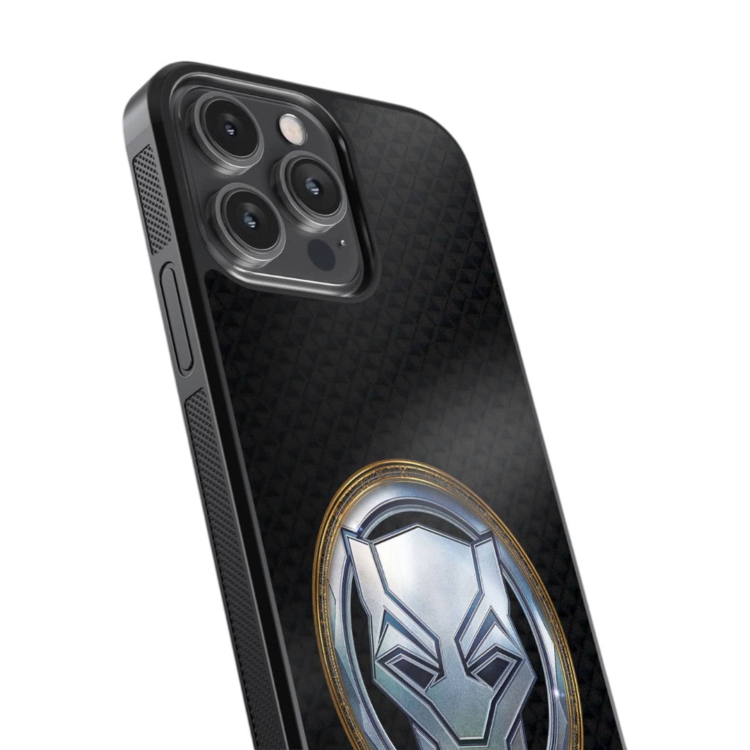 Wakanda Forever Vibranium Gold Glass iPhone Case for iPhone 14 Pro Max | Macmerise