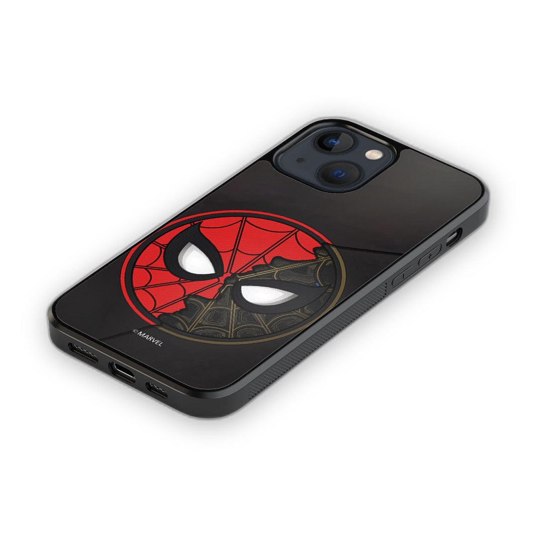 Two Face Spidey Glass iPhone Case for iPhone 13 Mini | Macmerise
