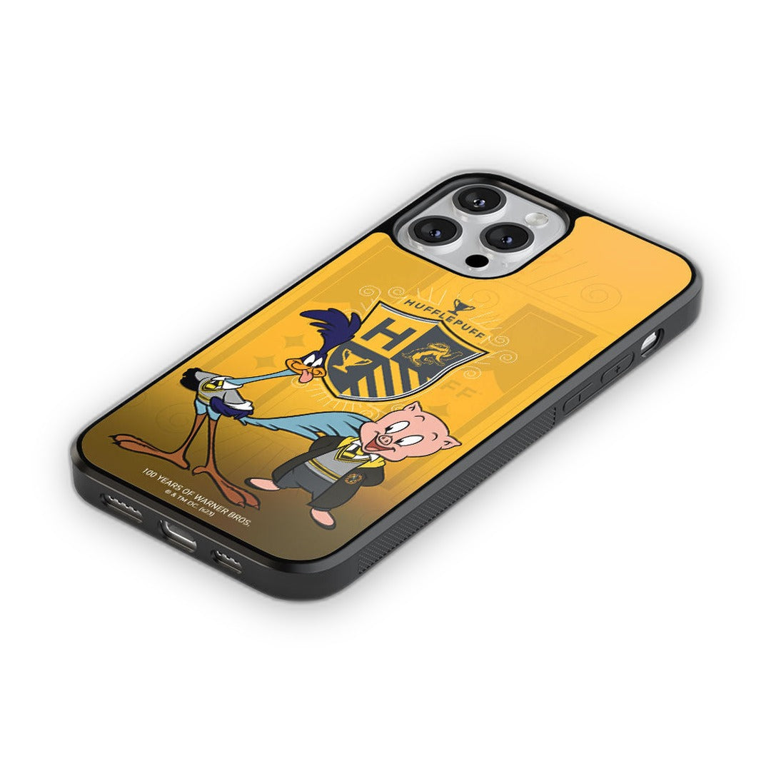 Looney Hufflepuff Glass iPhone Case for iPhone 13 Pro | Macmerise