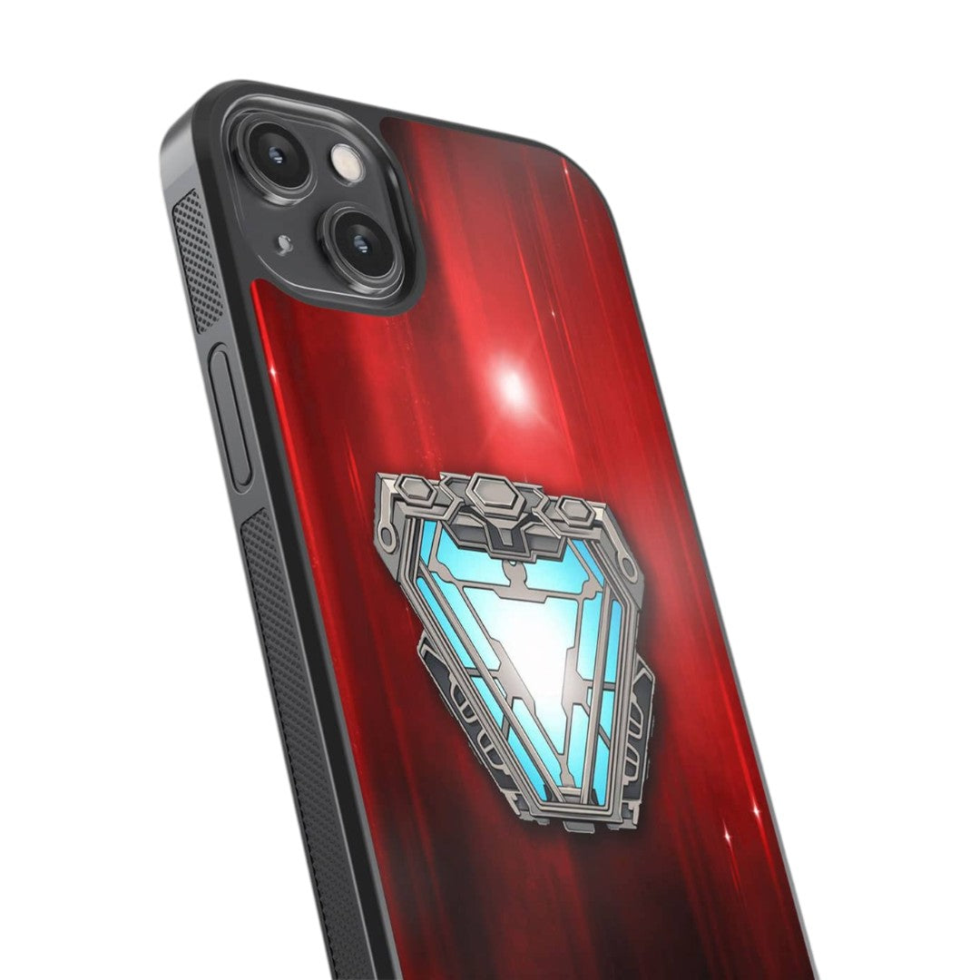 Iron Man Infinity Arc Reactor Glass iPhone Case for iPhone 14 Plus | Macmerise